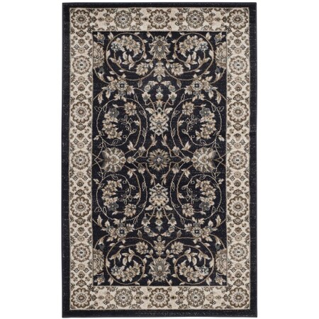 Safavieh Lyndhurst Small Rectangle Area Rug, Anthracite and Cream - 4 x 6 ft. LNH340D-4